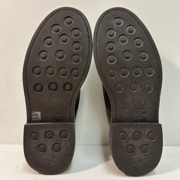 VERY GOOD Grant Stone Plain Toe Derby Crimson Chromexcel Brown Horween PTB 6 D - Picture 11 of 13